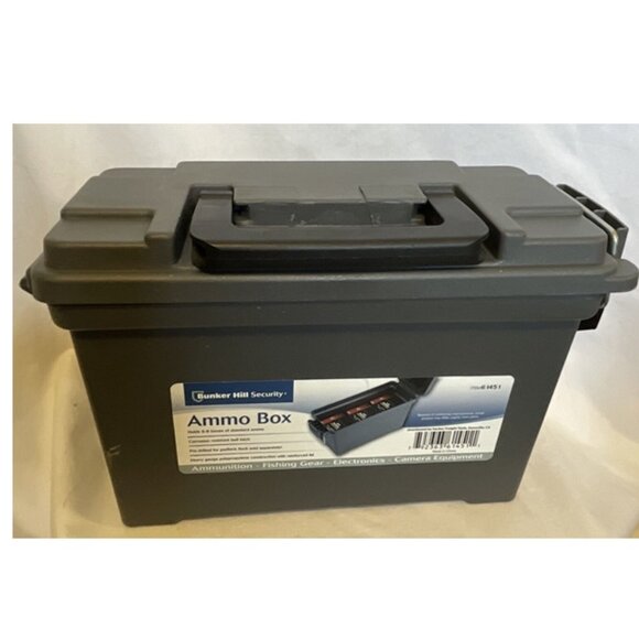 Ammo Box Bunker Hill Security Holds 6-8 Boxes of Standard Ammo Gray - Picture 9 of 9